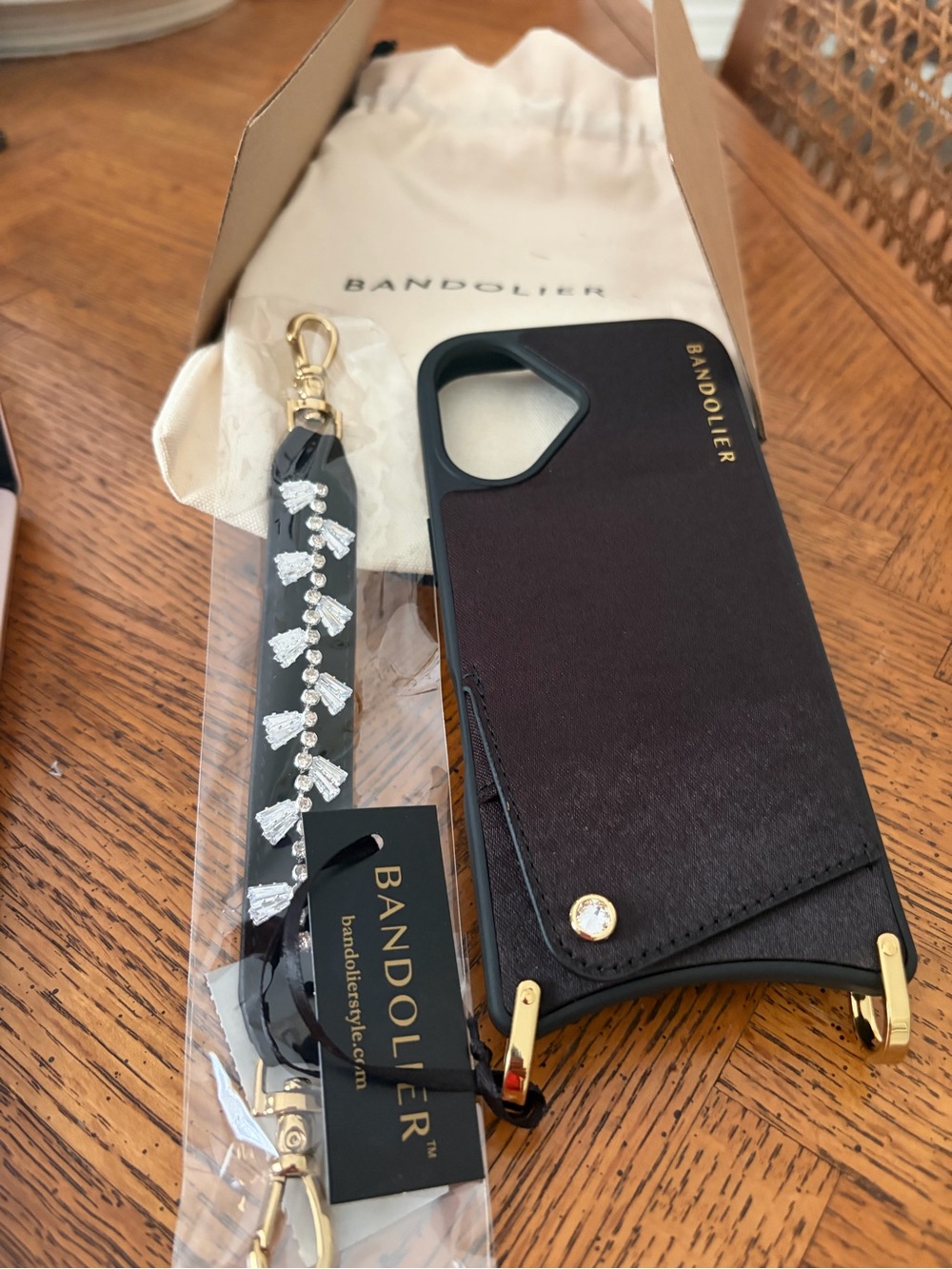 Bandolier Lizzy Satin iPhone case and wristlet - Picture 2 of 5